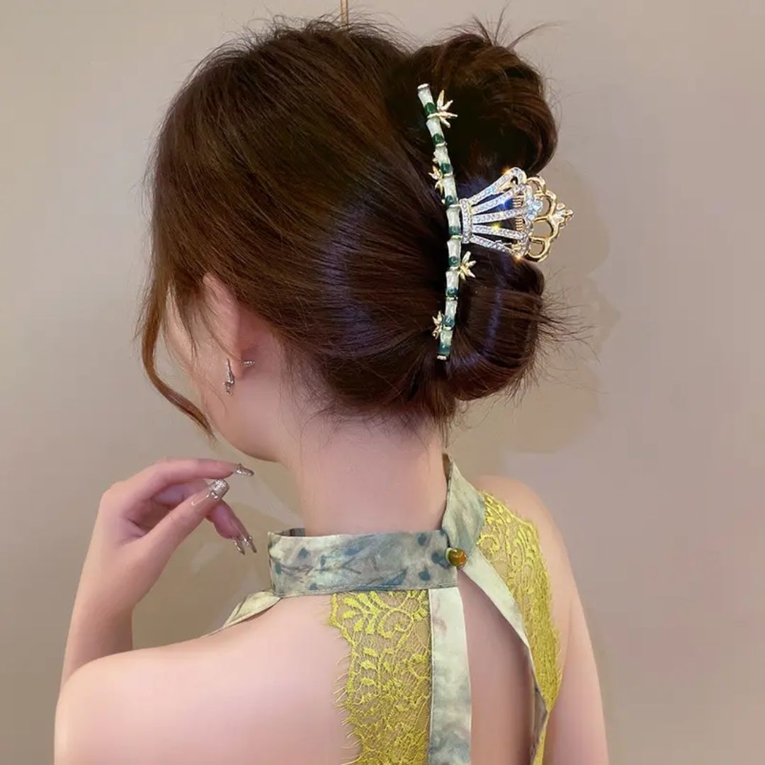 Rhinestone Crown Hair Claw