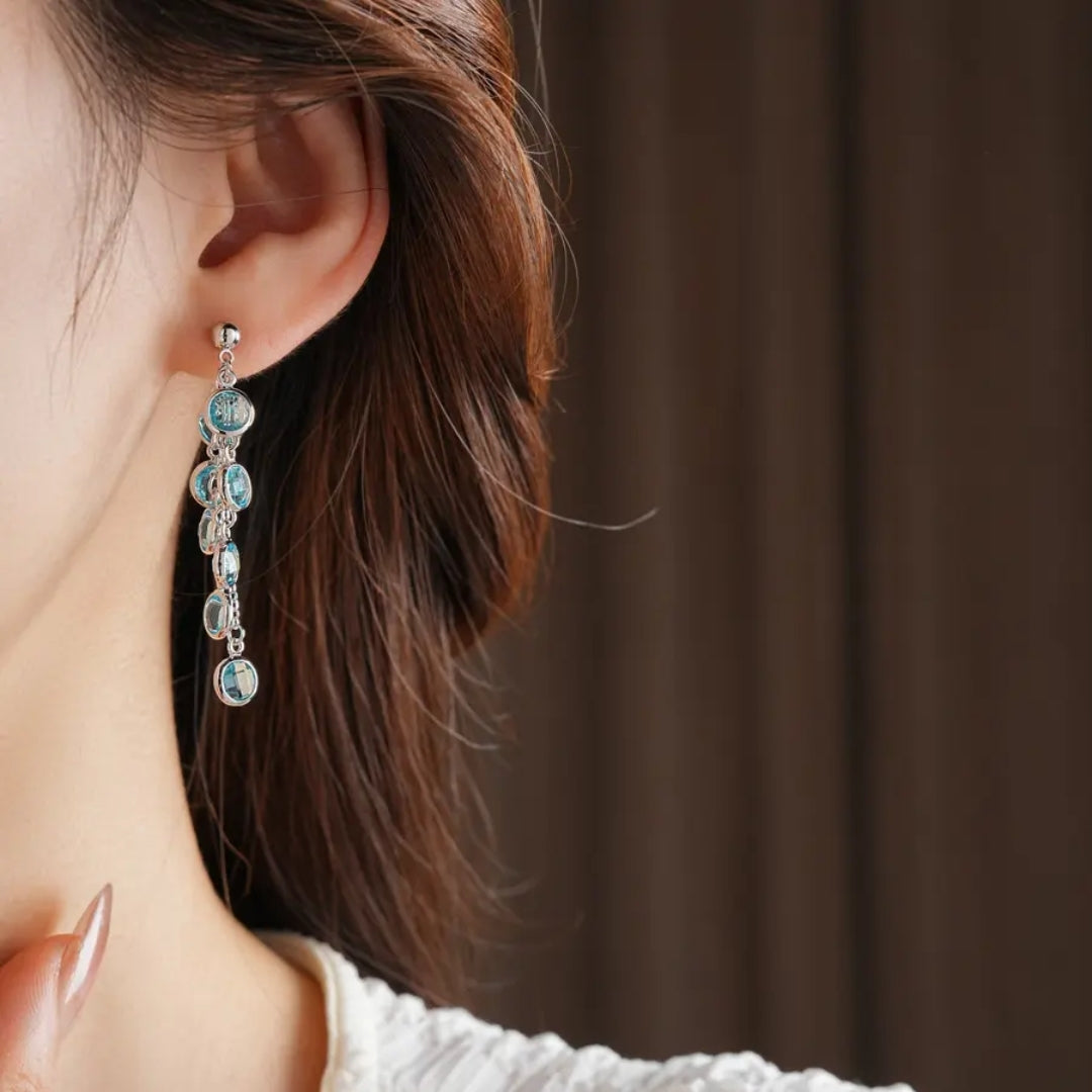 Lunar Azure Dangles Earring