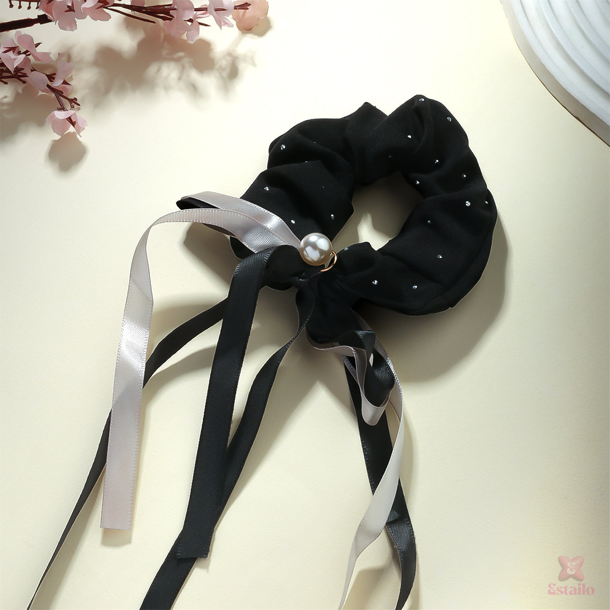 Sparkle Ribbon Scrunchie Rubber