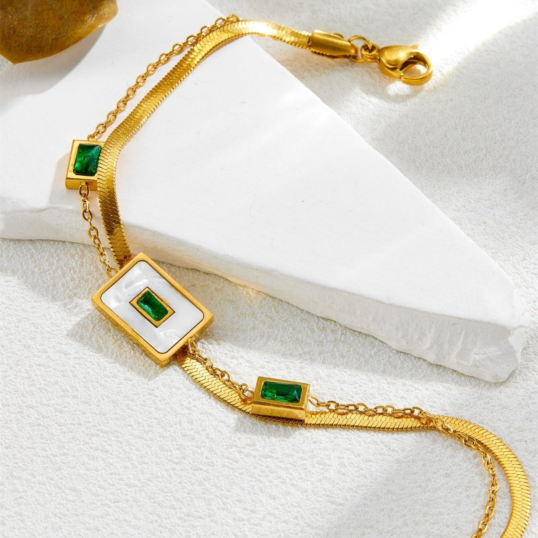 Jadeite Dream Link Bracelet