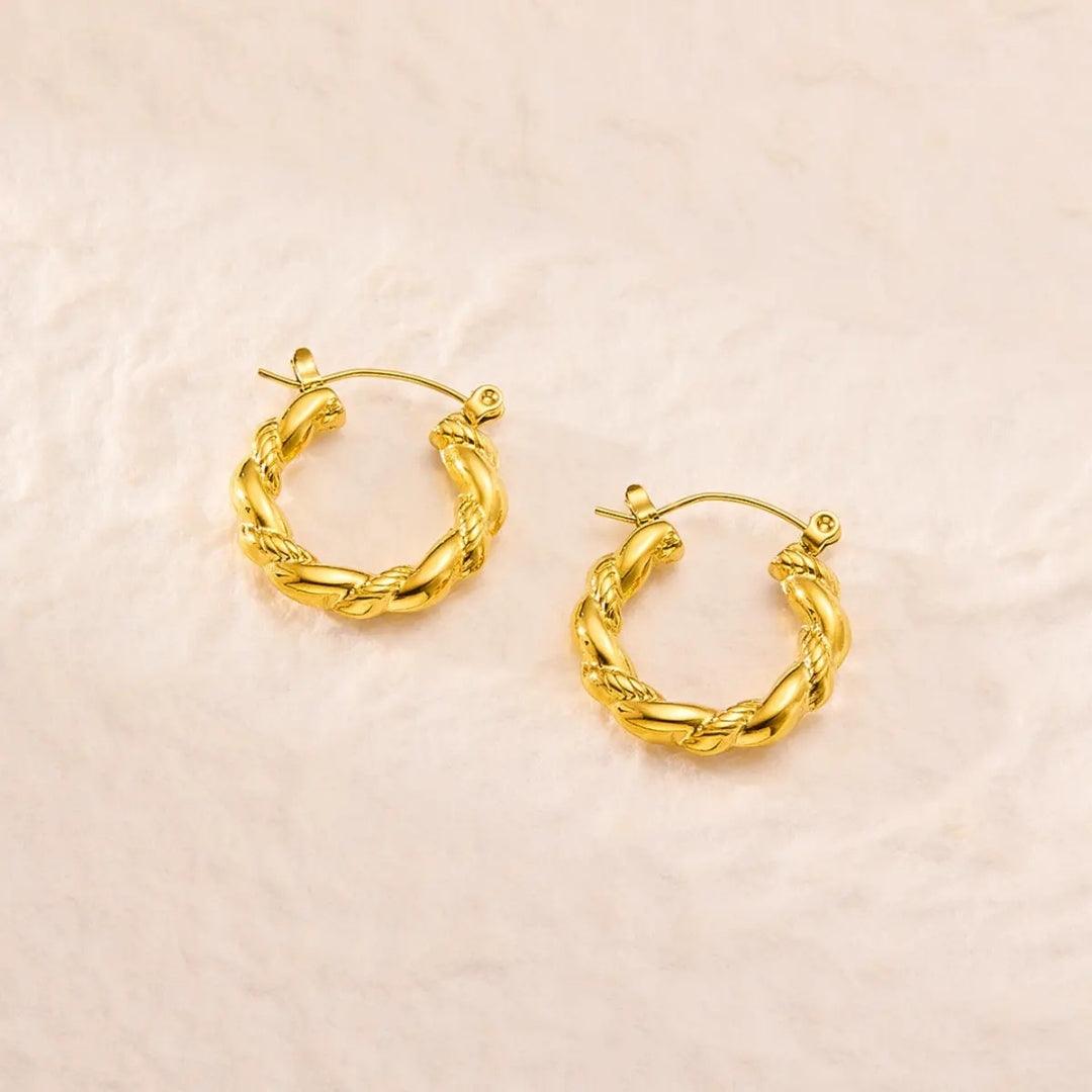 Linked Luxe Hoops Earrings