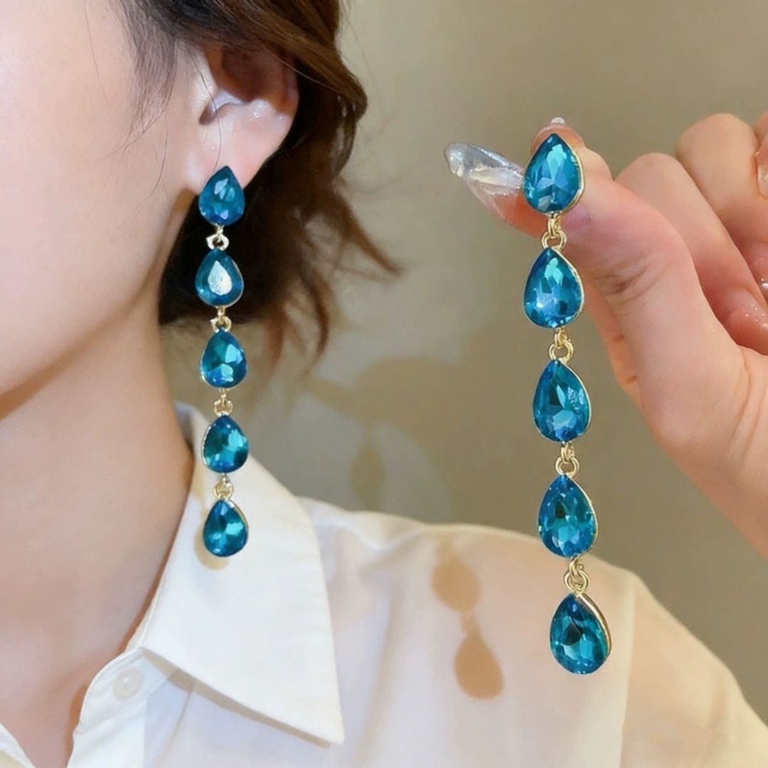 Imperial Sapphire Falls Drop Earrings