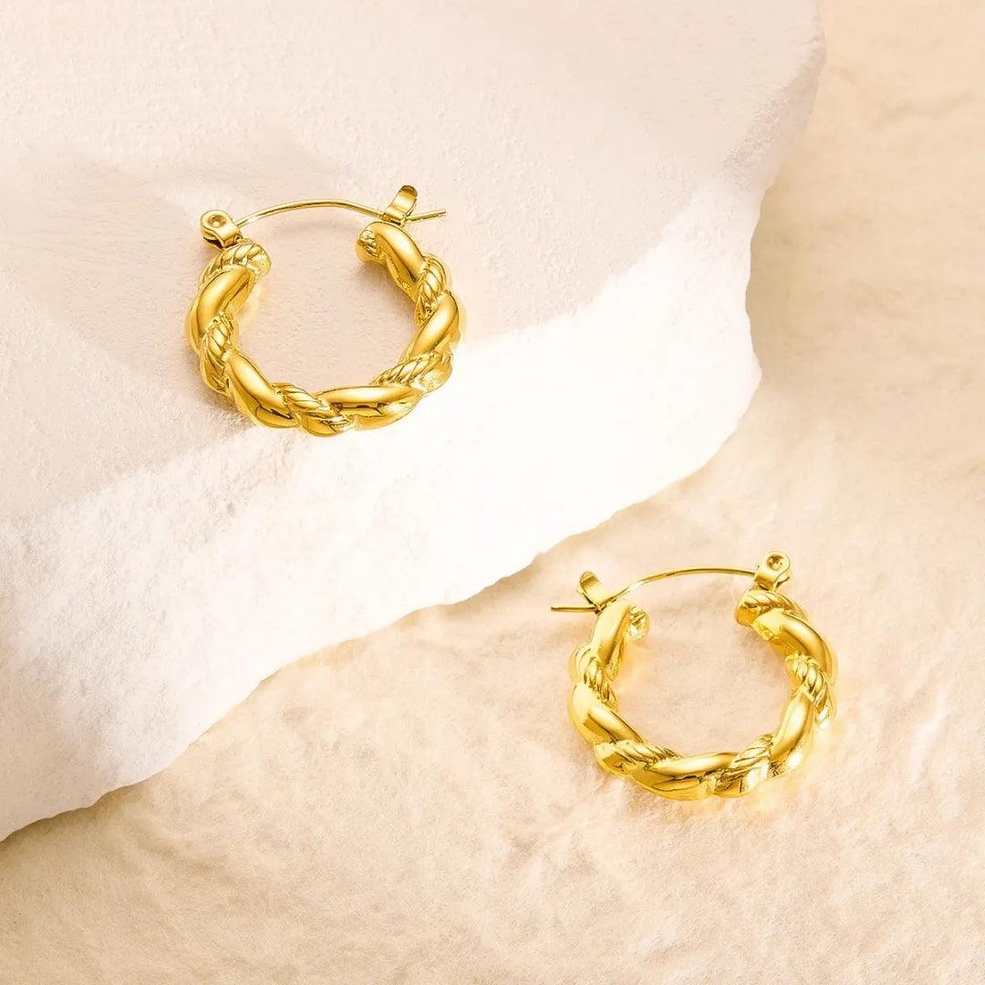 Linked Luxe Hoops Earrings