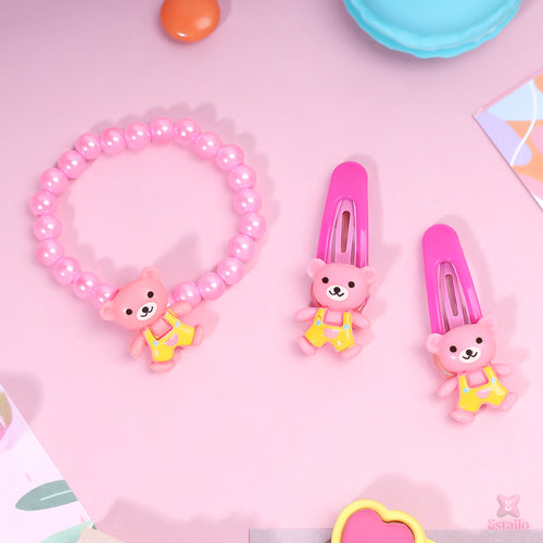 Little Bear Hair Clip and Bracelet