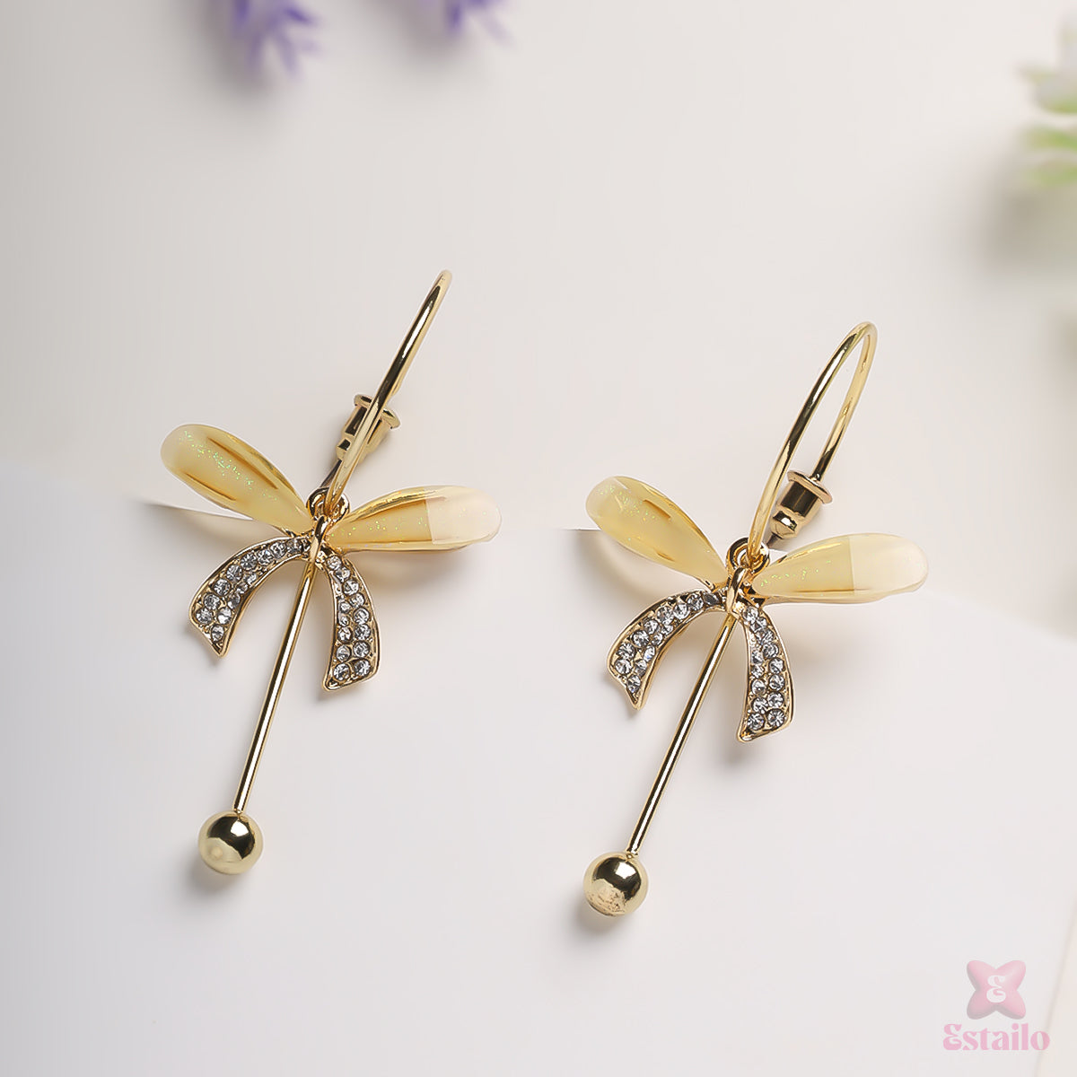 Crystal Falls Dangler Earrings