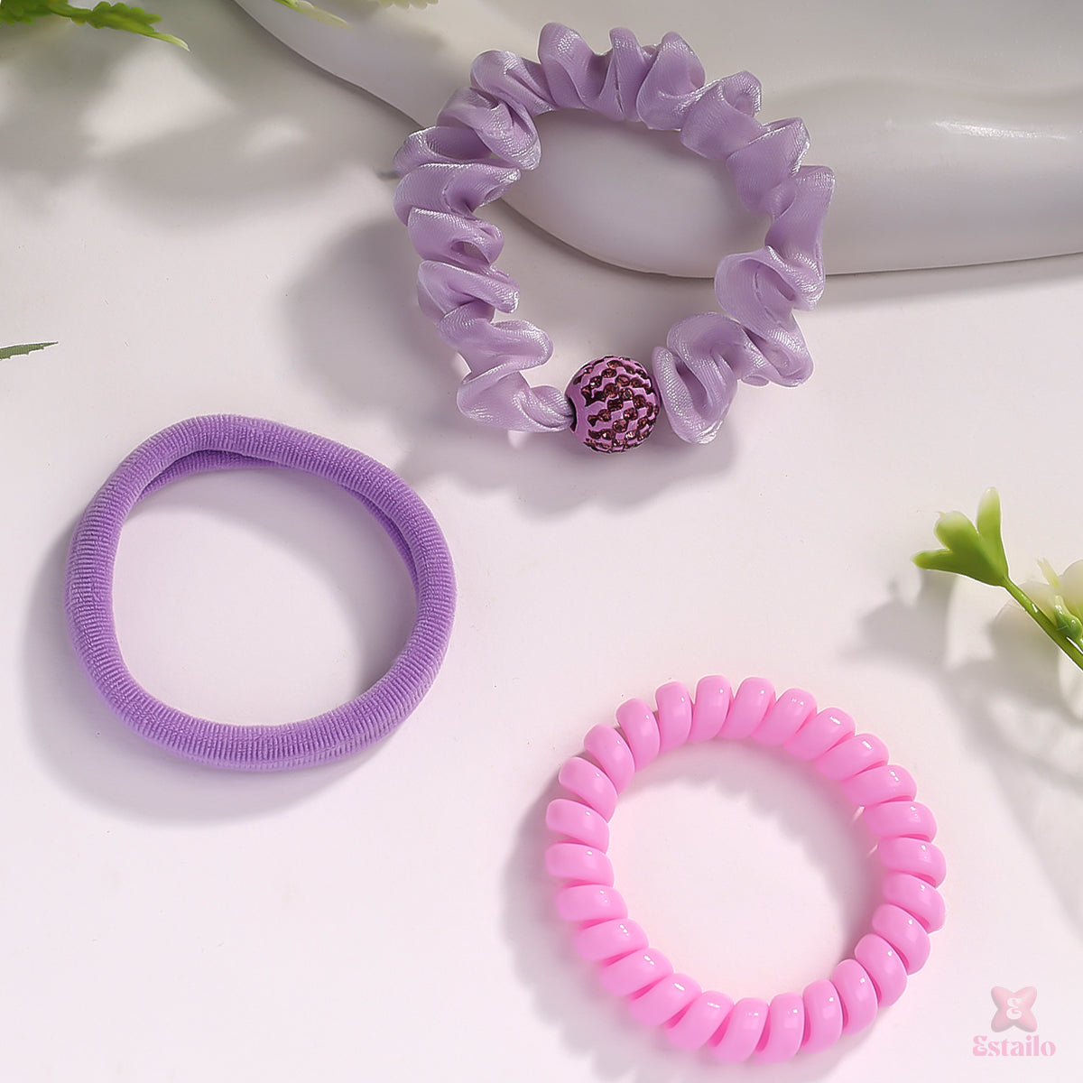 Glimmer Loops Scrunchie (pack Of 3)