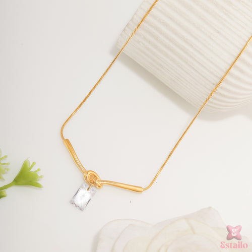 Minimalist Knot Necklace