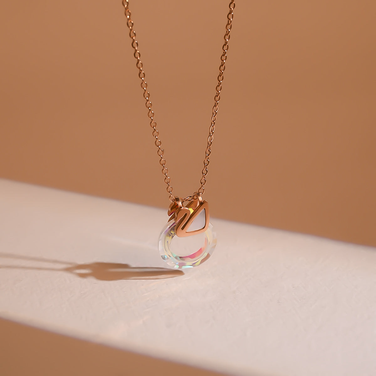 Twinkle Ring Charm Necklace