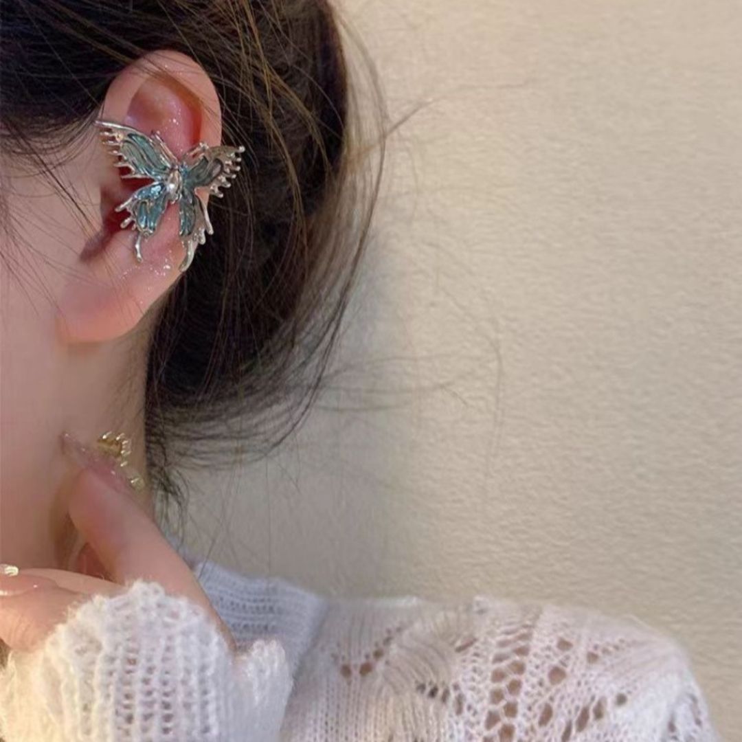 Shimmering Morpho Earrings