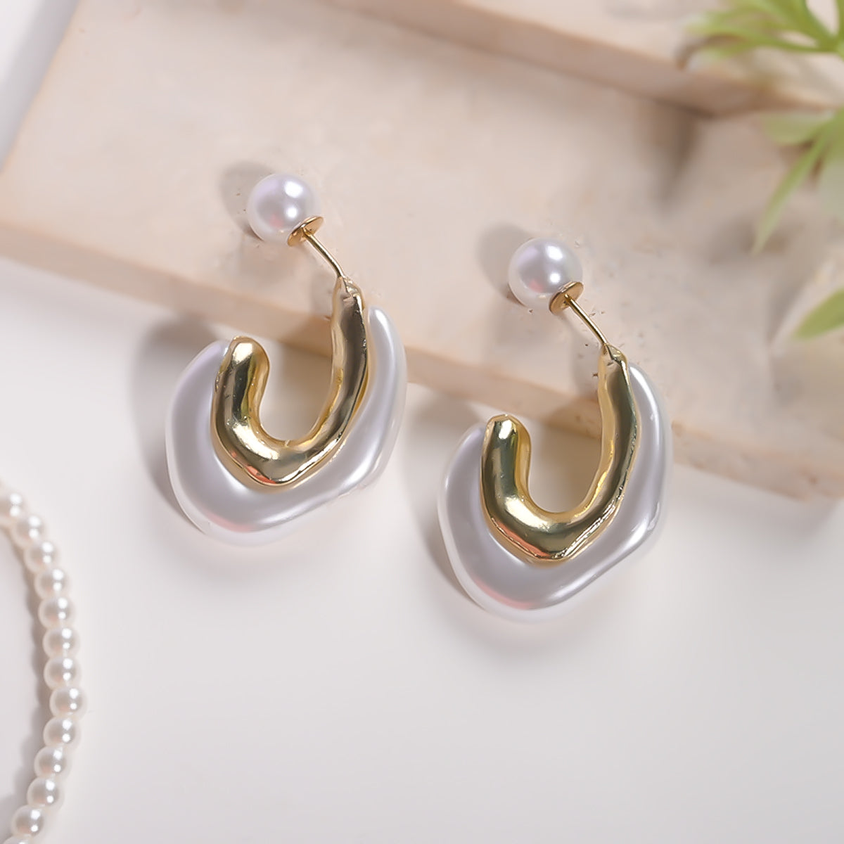 A Pearl Of Wisdom Hoop Earrings