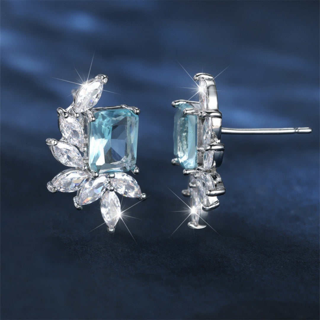 Elysian Aquamarine Glamour Earrings
