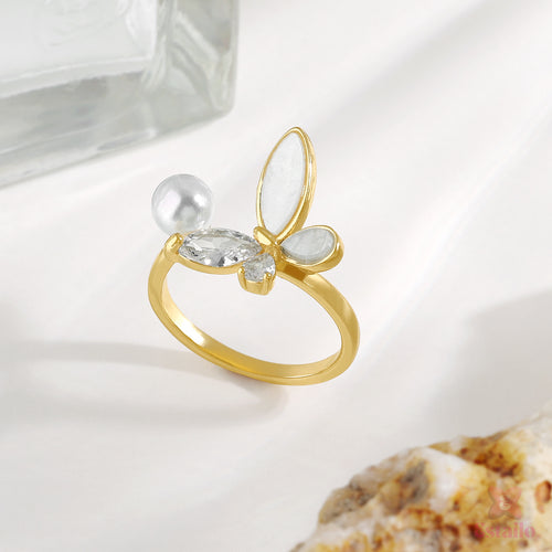 Flutter Pearler Ring