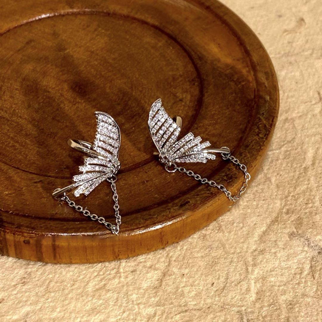Sparkling Seraph Cuff Earrings
