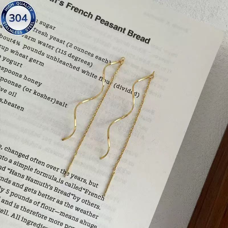 Serpentine Wave Danglers Earrings