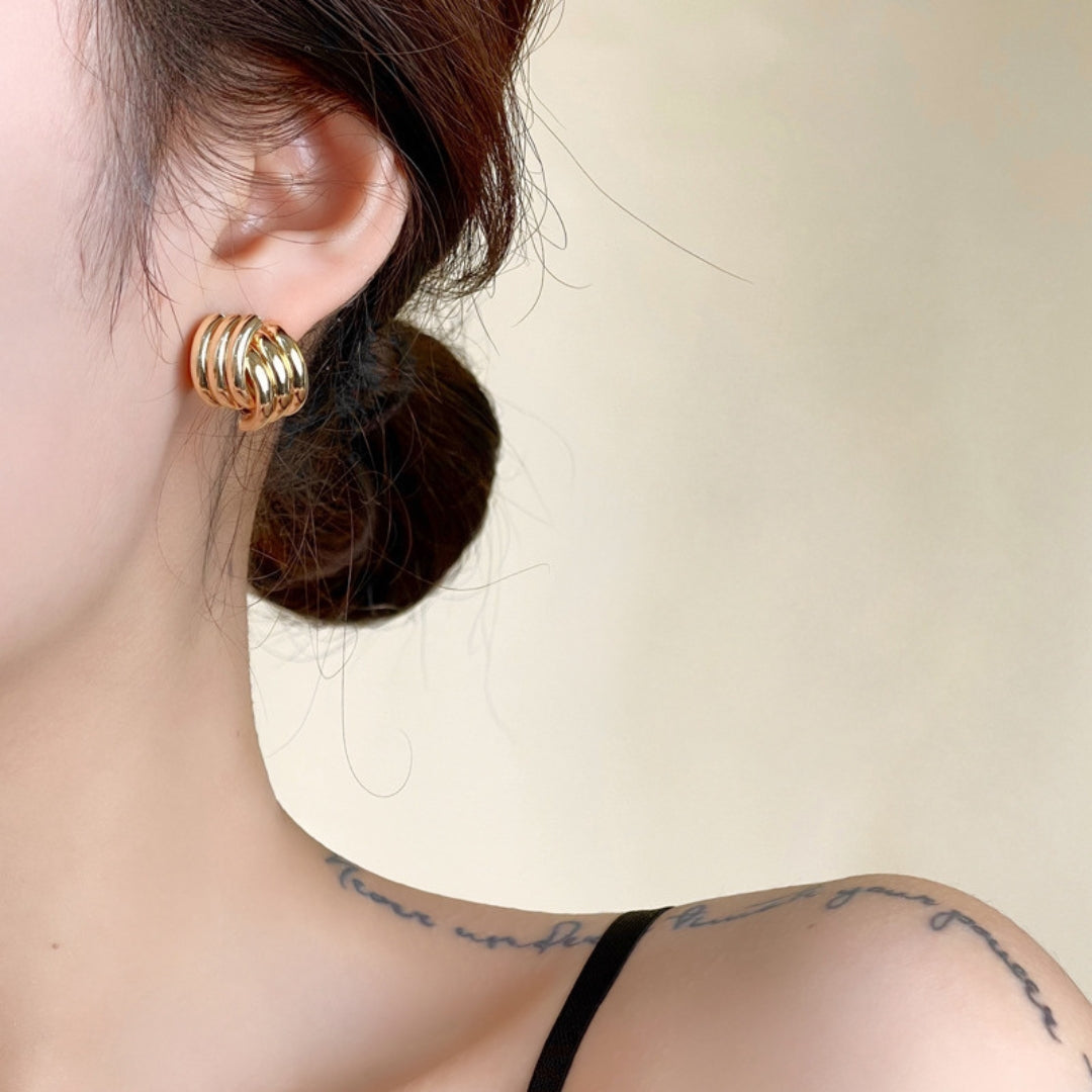 Twisted Luxe Studs Earring