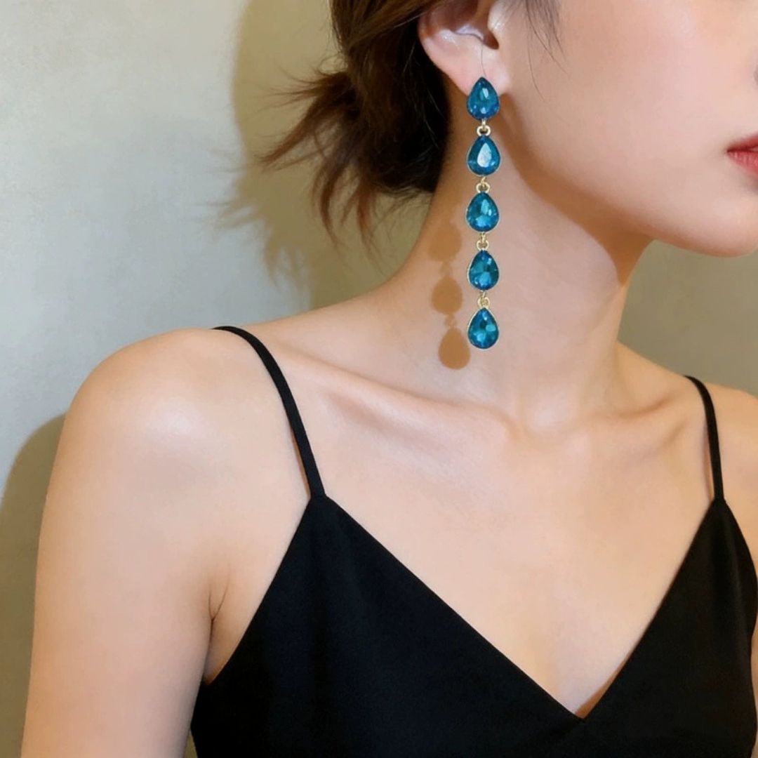 Imperial Sapphire Falls Drop Earrings