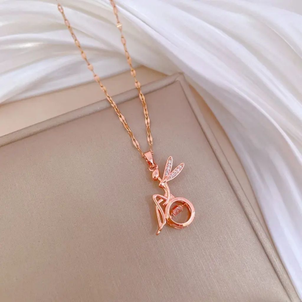 Peachy Wings Necklace