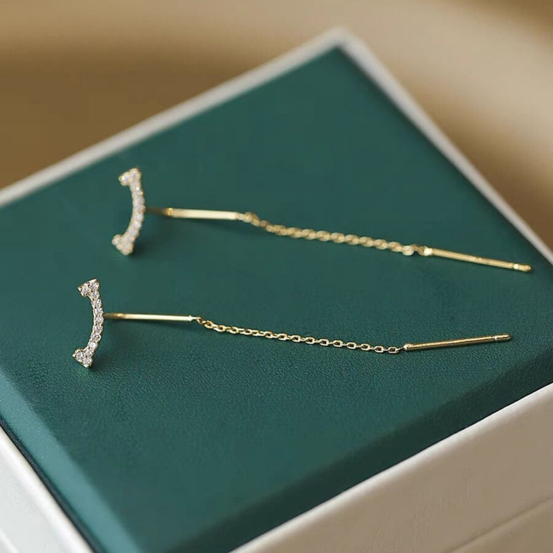 Dainty Threader Drops Earrings