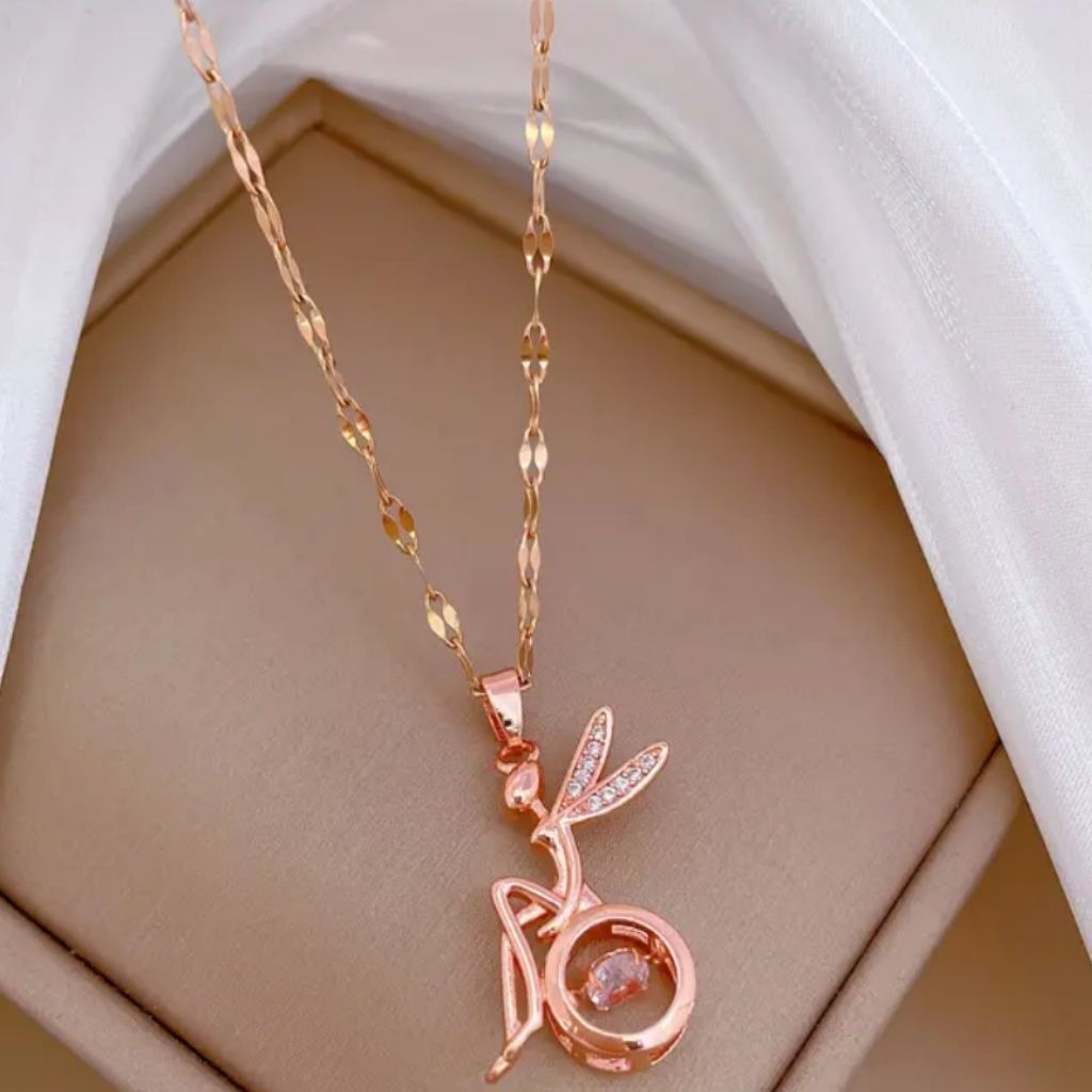 Peachy Wings Necklace