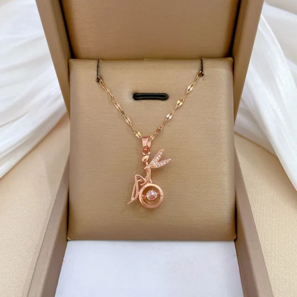 Peachy Wings Necklace