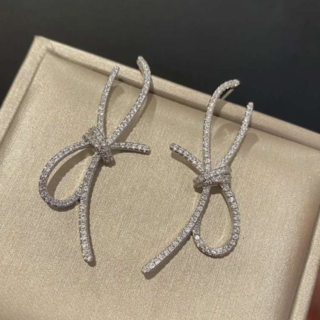 Knotty Glitter Earrings