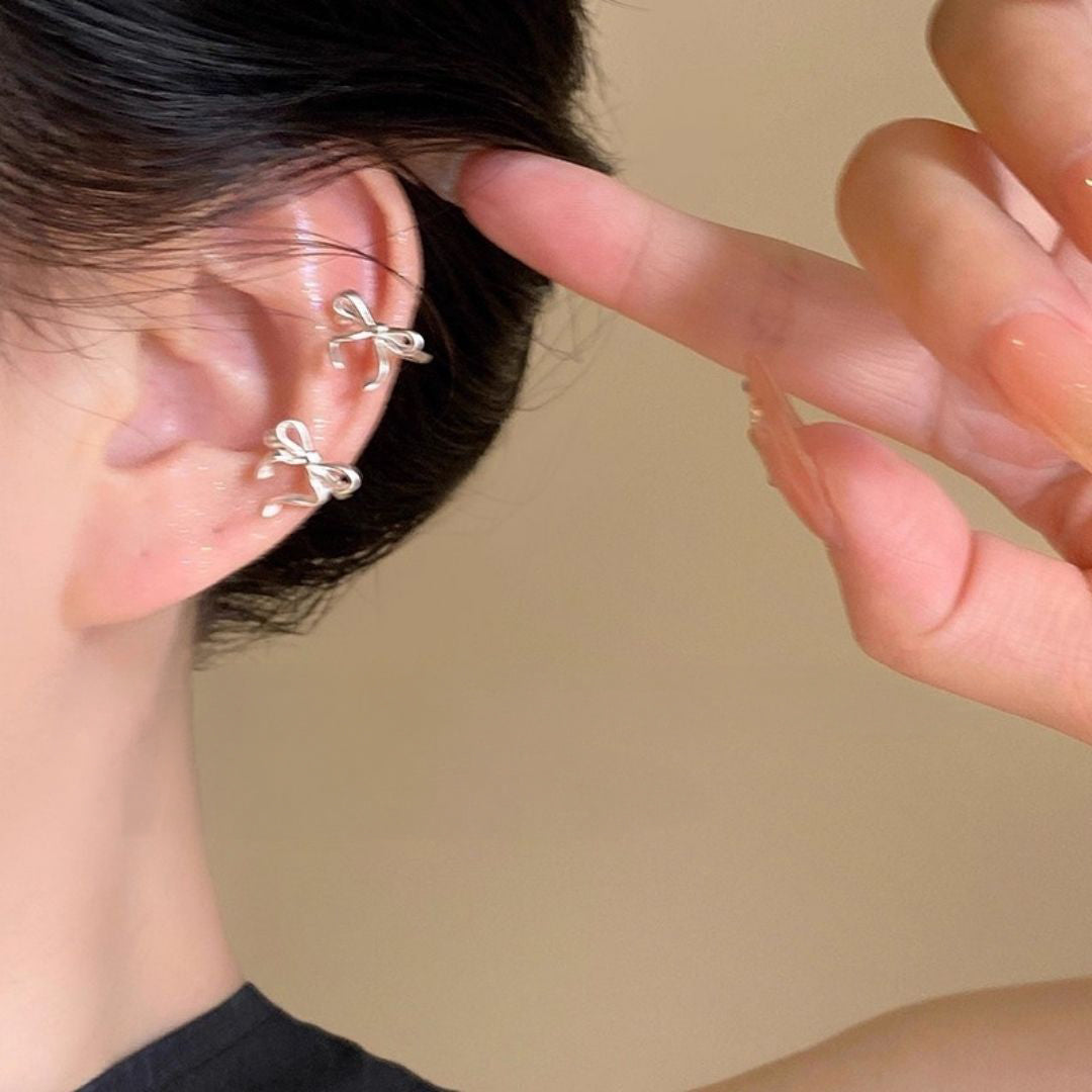 Ribbon Muse Ear Cuffs Earrings