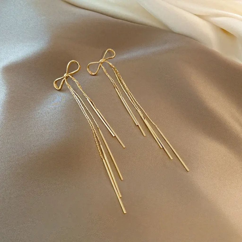 Knot Strings Statement Earrings