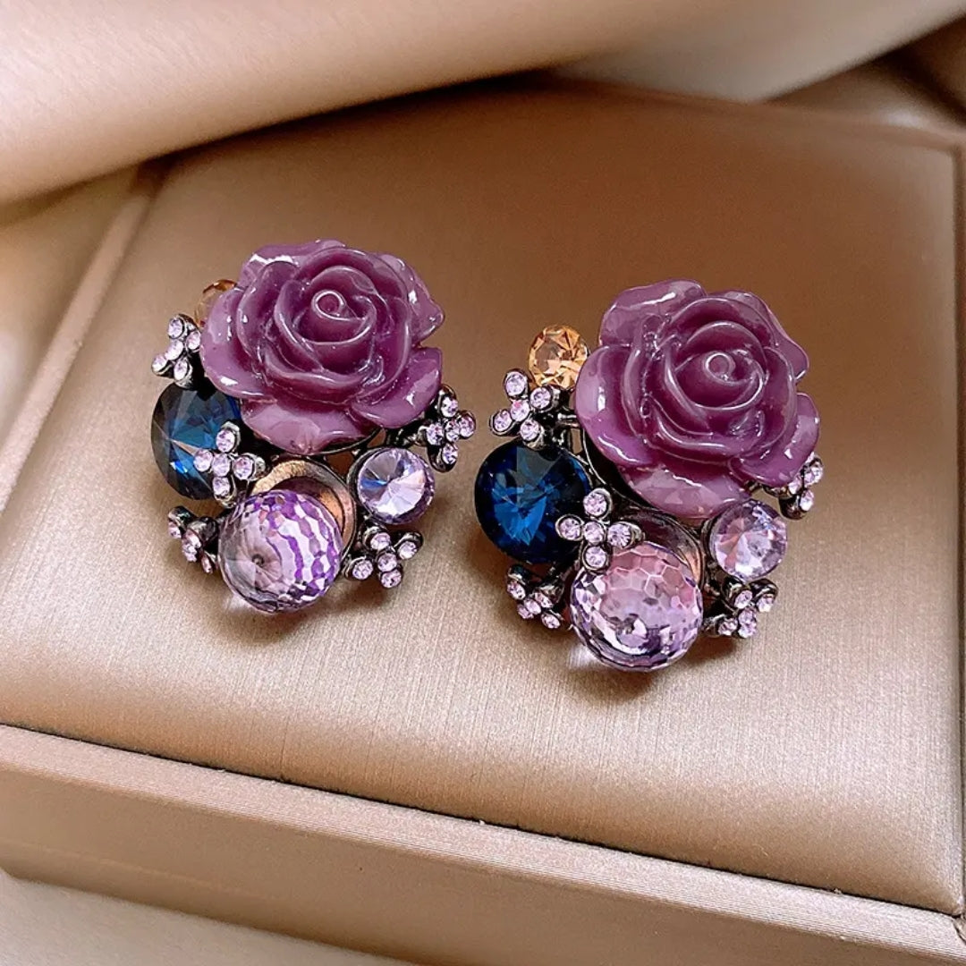 Royal Iris Studs Earrings