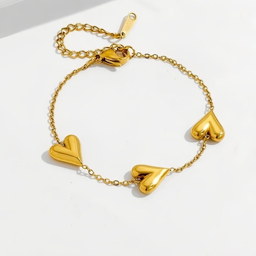 Golden Heartstrings Bracelet
