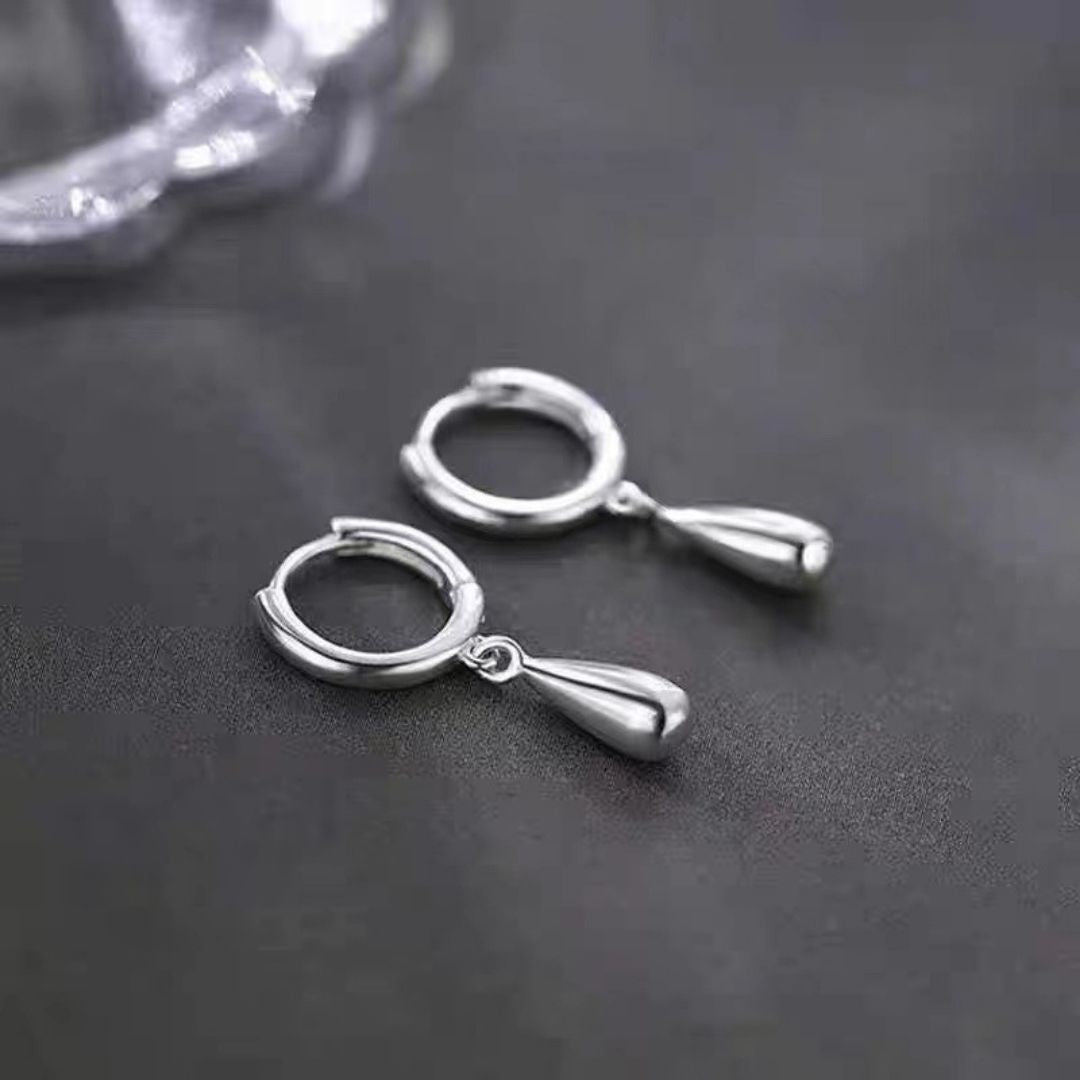 Luna Drop Hoops Earrings