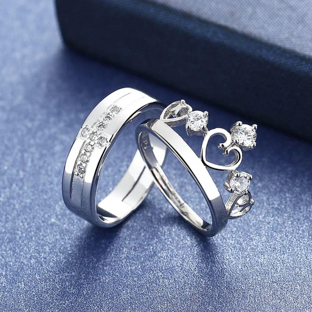 Queen of Hearts Couple Ring