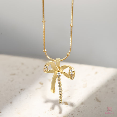 Tropical Glow Bow Necklace