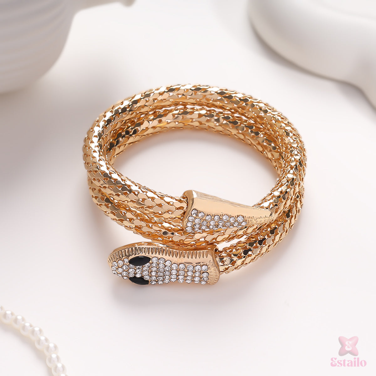 Golden Serpent Bracelet