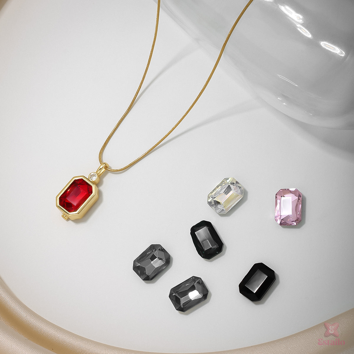 Gemstone Changeable Neckpiece