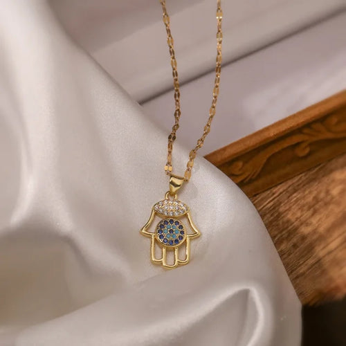 Hamsa Hand of Fatima Necklace