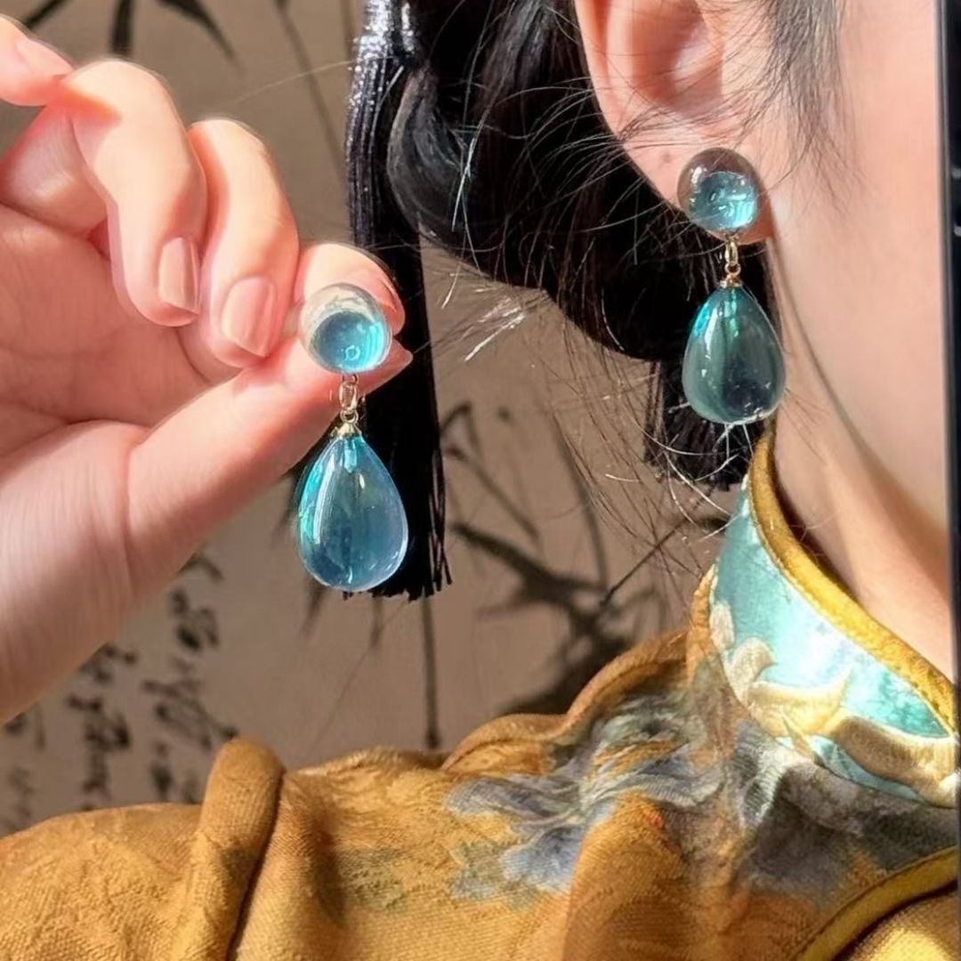 Oceanic Essence Drop Earrings
