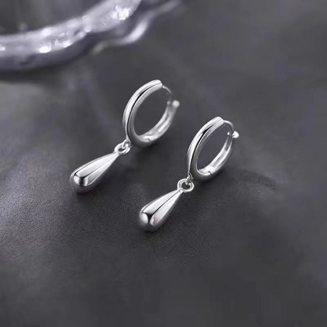 Luna Drop Hoops Earrings