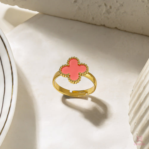 Blush Clover Ring