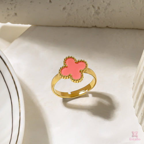 Blush Clover Ring