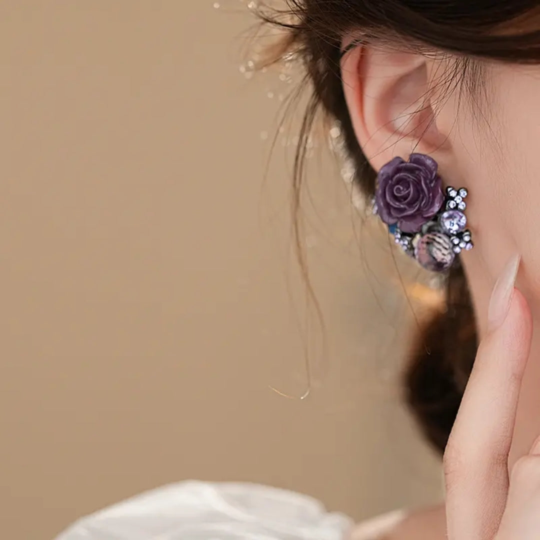 Royal Iris Studs Earrings