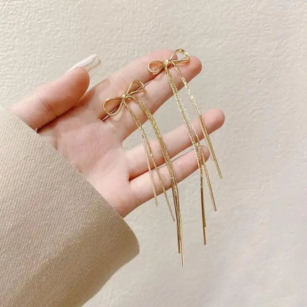 Knot Strings Statement Earrings