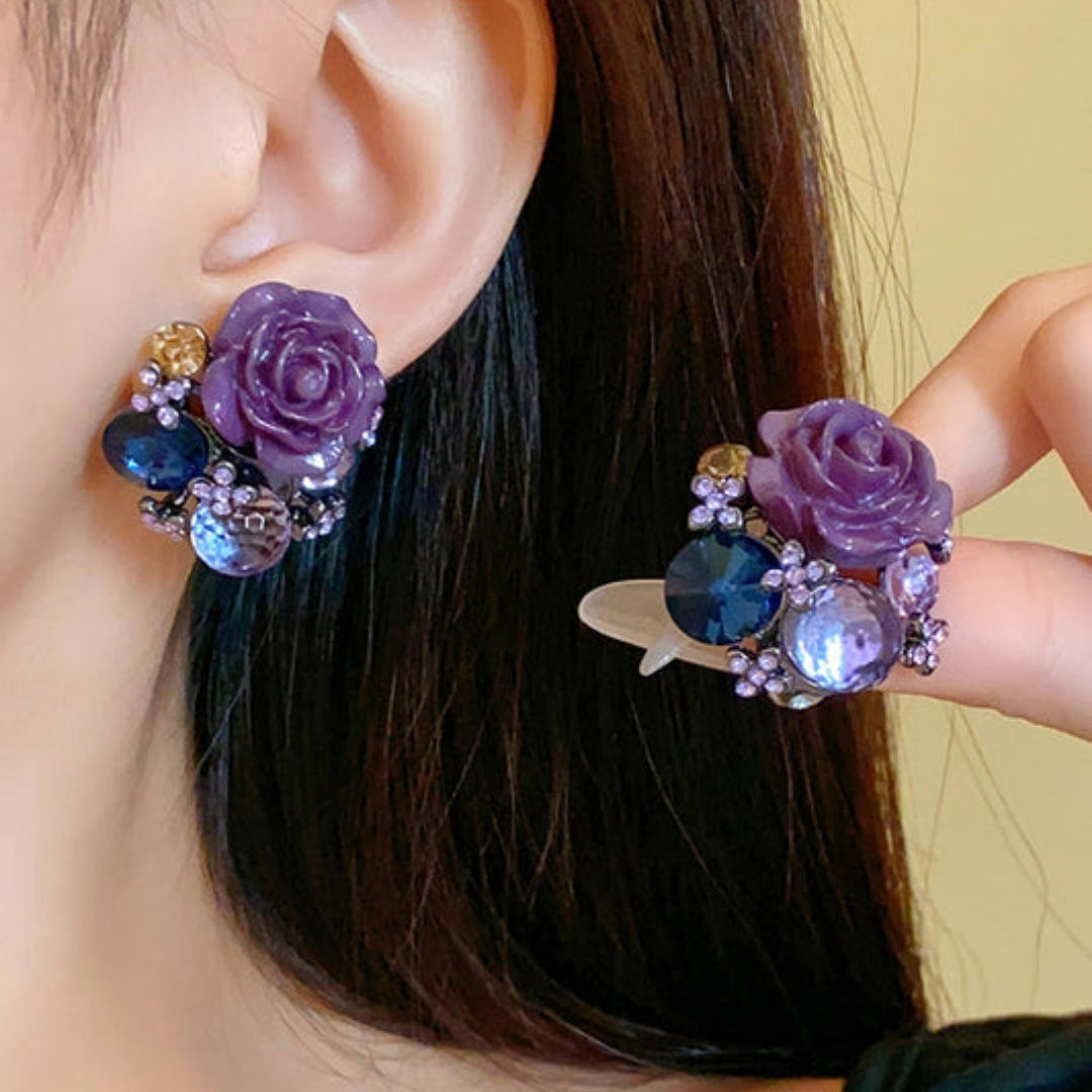 Royal Iris Studs Earrings