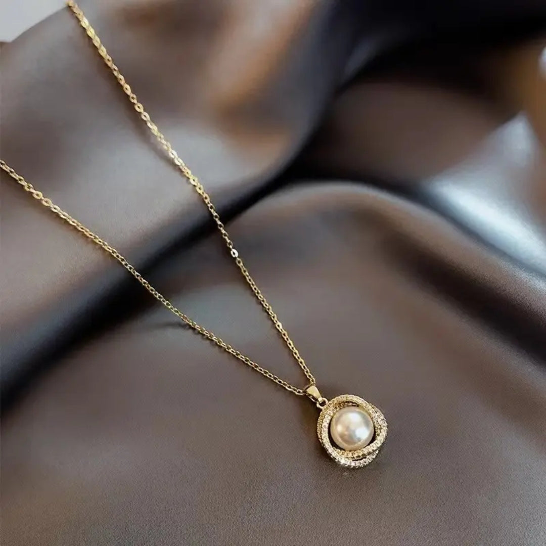 Celestial Pearl Drop Necklace