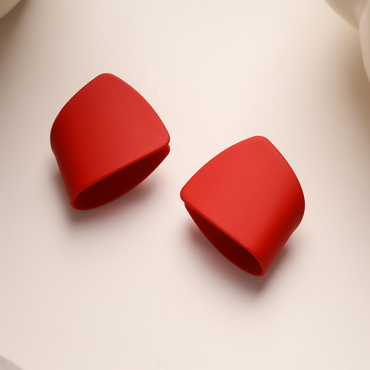 Romantic Red Petal studs Earrings