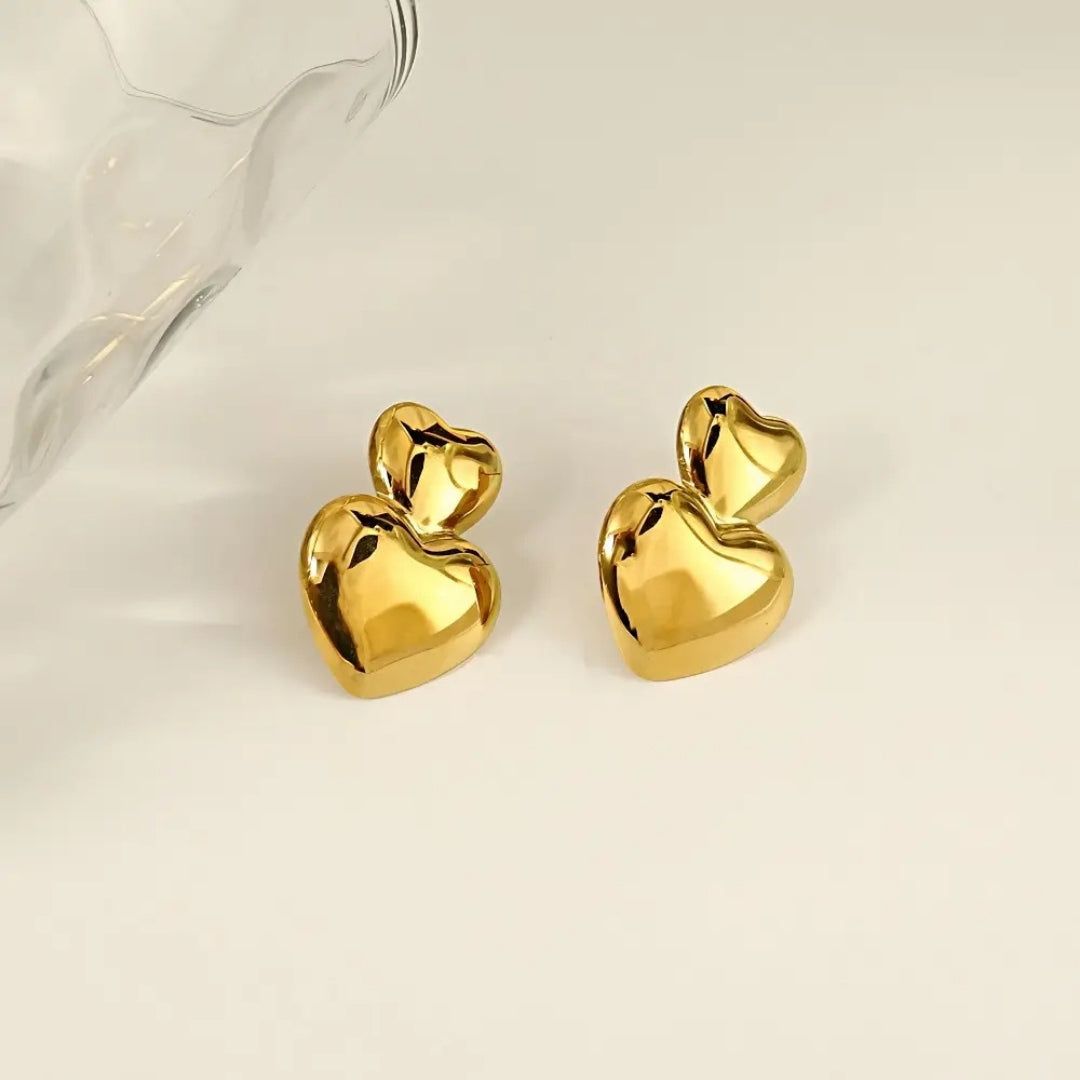 Golden Heart earrings