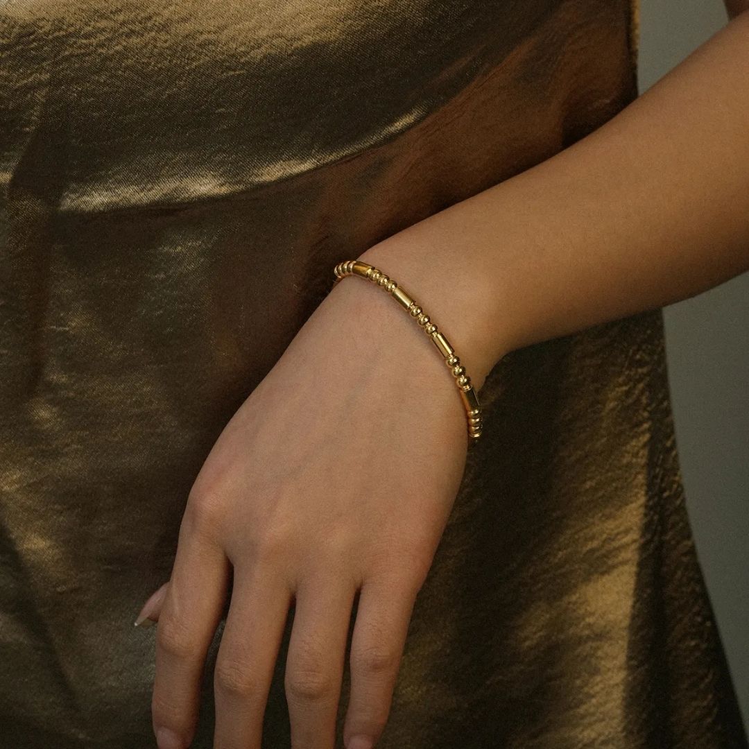 Gold Greta Bangle Bracelet