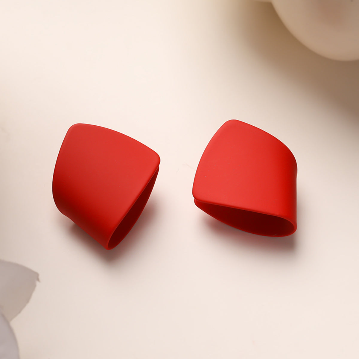 Romantic Red Petal studs Earrings