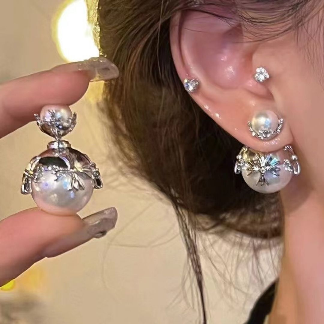 Majestora Luxe Pearl Studs Earrings