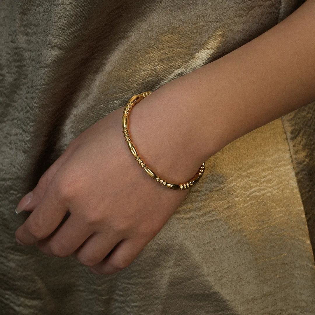 Gold Greta Bangle Bracelet