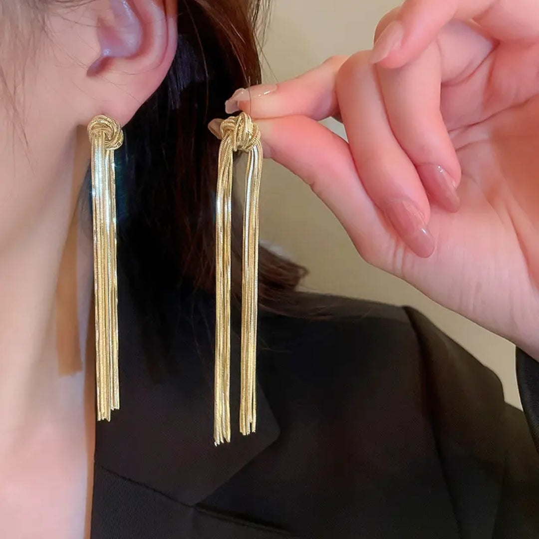 Serpentine Chain Dangler Earrings